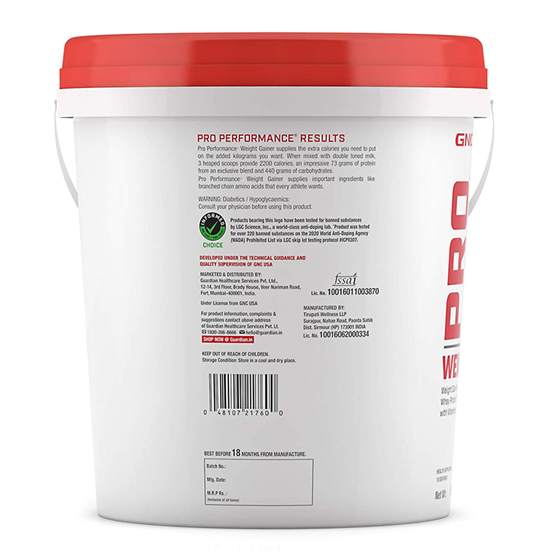 GNC Pro Performance Weight Gainer - 5 Kg (Double Chocolate)