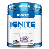 IGNITE SPORTS PRE-WORKOUT - BLACKCURRENT